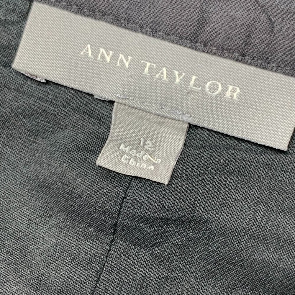 Ann Taylor Paisley Midi Skirt Size 12 Black/White NWOT - Picture 9 of 9
